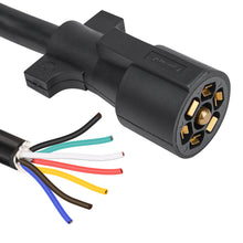 Load image into Gallery viewer, RA- AP036 7&#39; 7-Way Trailer Plug Connector Cord 7-Pin: Heavy Duty, Weatherproof, Corrosion Resistant