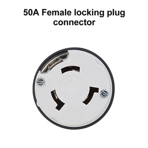 RA- AP033  50A locking plug connector, Female 125/250 Volt