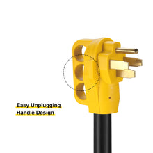 Load image into Gallery viewer, RA-AP021 25&#39; 50 Amp RV Extension Cord - Grip Handle Plug and 6&quot; Loose End，10AWG/3, 4Wires, 6/3+8/1