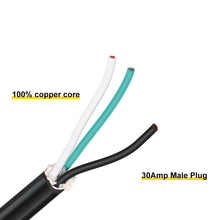 Load image into Gallery viewer, RA- AP019  25&#39; 30 Amp RV Extension Cord - Grip Handle Plug and 6&quot; Loose End，10AWG/3