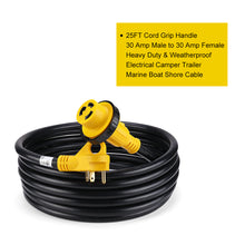 Load image into Gallery viewer, RA-AP020 25&#39; Heavy-Duty Outdoor 30-Amp Extension Cord for RV and Auto, 10AWG/3