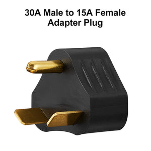 RA-AP09 Puck Adapter 30A Male to 15A Female Adapter Plug(Triangle)