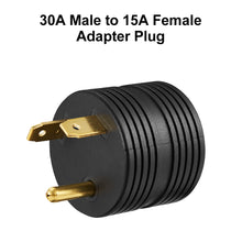 Load image into Gallery viewer, RA-AP11 Puck Adapter 30A Male to 15A Female Adapter Plug (Round)