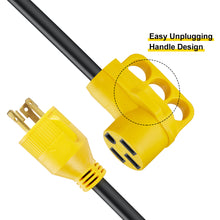 Load image into Gallery viewer, RA- AP027 12&quot; 30A to 50A RV Power Cord L5-30P 3-Prong, 10AWG/3 Cord