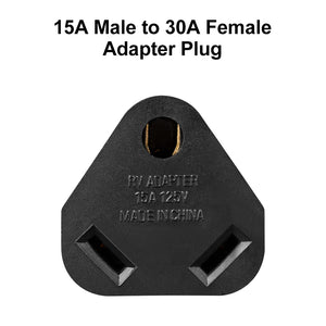 RA-AP08 Puck Adapter 15A Male to 30A Female Adapter Plug (Triangle)