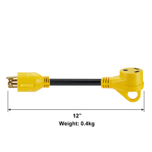 Load image into Gallery viewer, RA- AP026 12&quot; 30A to 30A RV Power Cord L4-30P 4-Prong, 10AWG/3 Cord