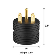 Load image into Gallery viewer, RA-AP11 Puck Adapter 30A Male to 15A Female Adapter Plug (Round)