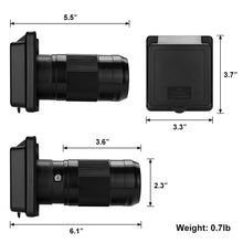 Load image into Gallery viewer, RA-AP14 50A RV inlet - BLACK